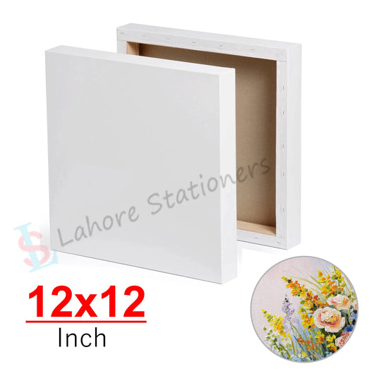 12x12 Inches Canvas Board for Painting Premium Art Canvas Single Piece