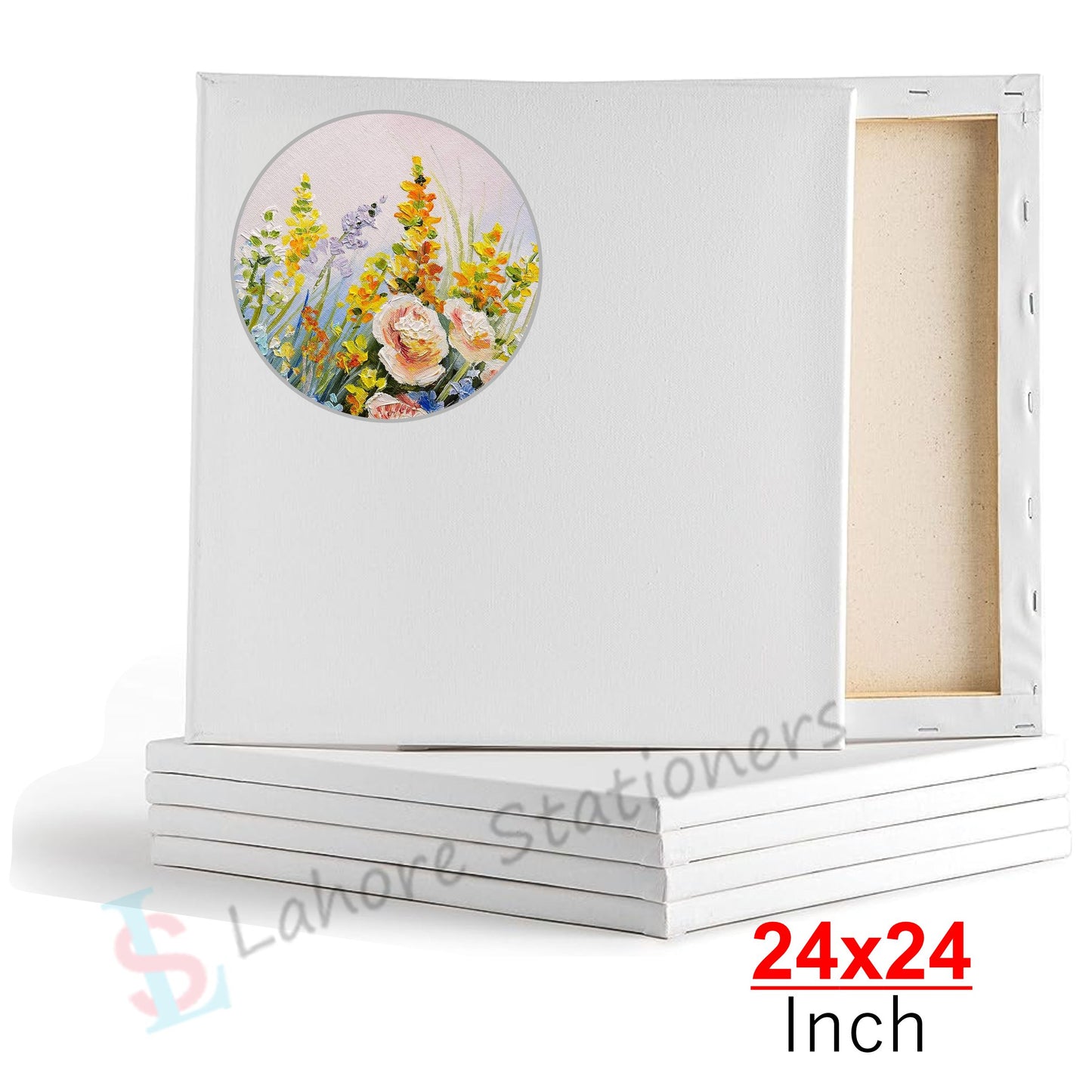 Canvas Board 24x24 Inches  Large Square Artist Canvas