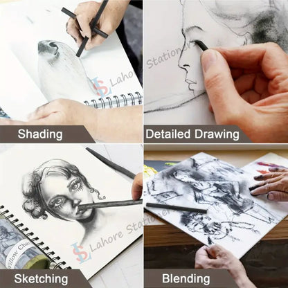 Charcoal stick Pack of 5 Pcs Artist Charcoal for Drawing