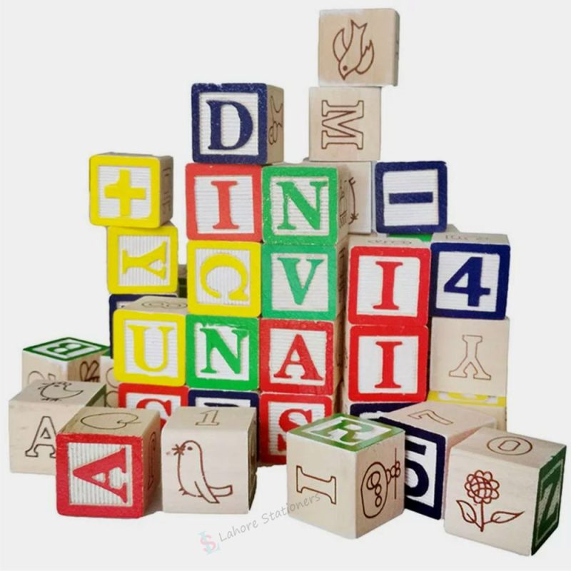 Wooden ABC & Number Blocks For Kids Educational Toys