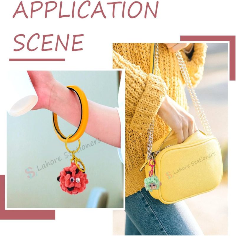 Colorful Iron Keychain with Snap Hook Carry