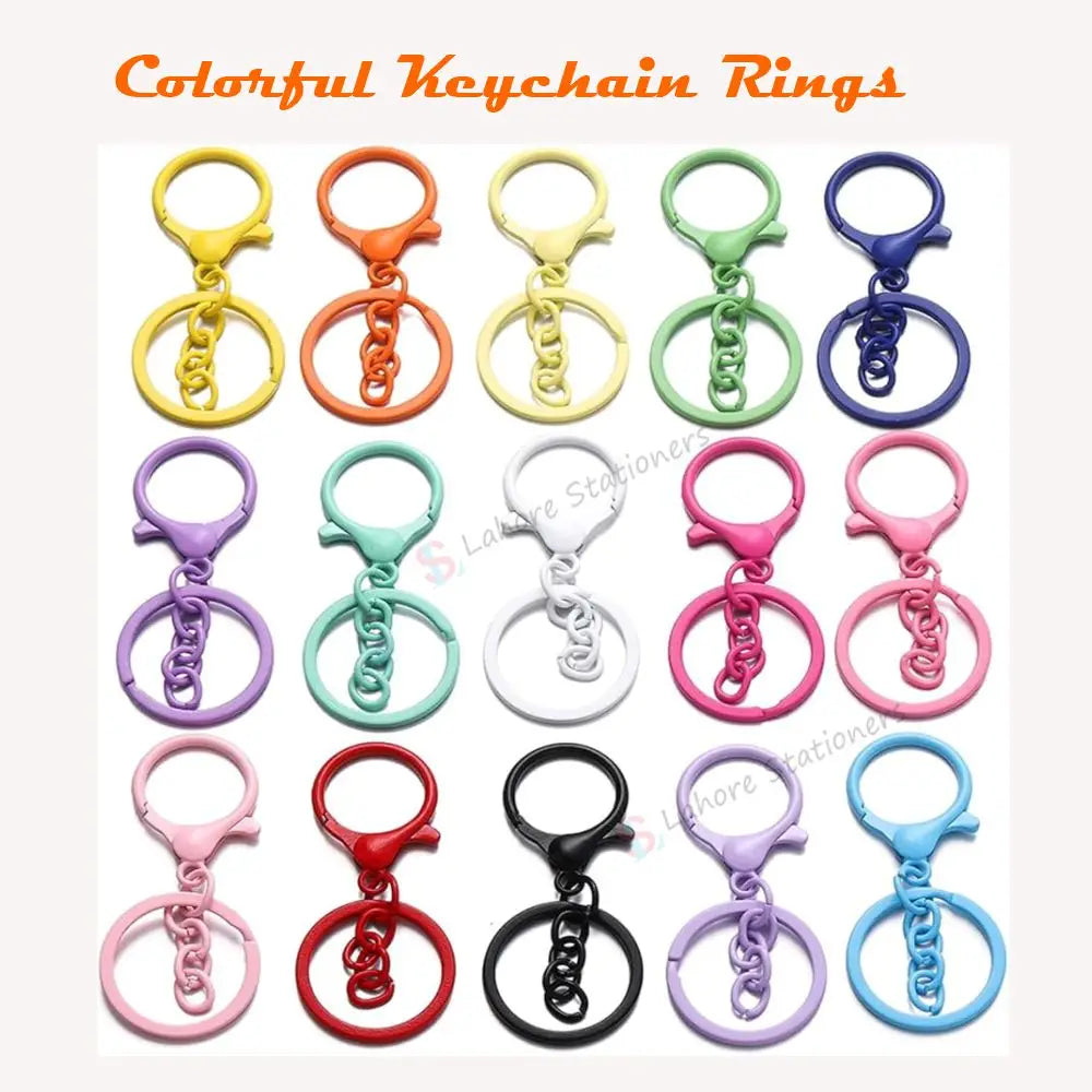 Colorful Iron Keychain with Snap Hook Carry