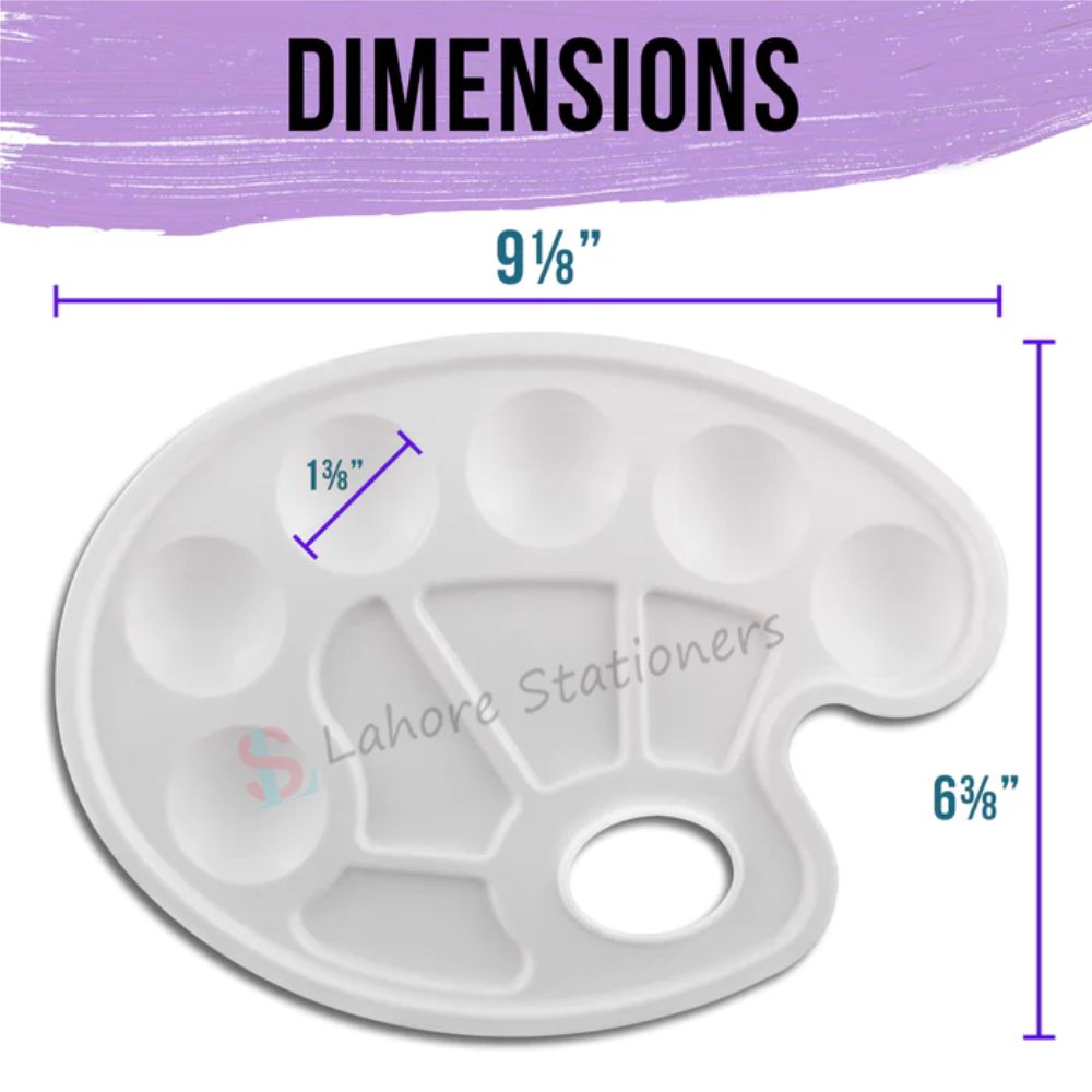 Colors Mixing Paint Palette Tray for Professional Artists