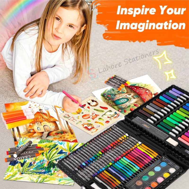Colouring Kit 168 Pcs Perfect Gift Set for Boys & Girls