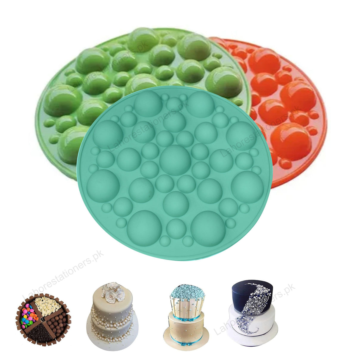 Kiddo Art Bubble Silicone Mold – 3D Bubble Texture & Semi-Sphere Mold for Resin, Chocolate, Candy, Gummy & Crafts