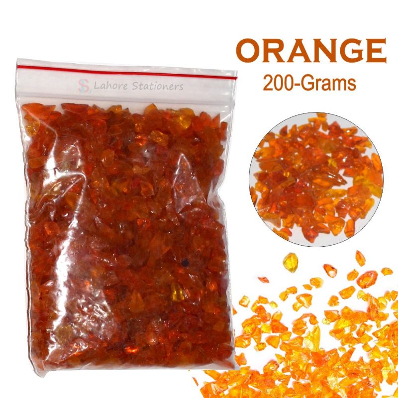 Crushed Glass 200g Pack Available in Different Colors