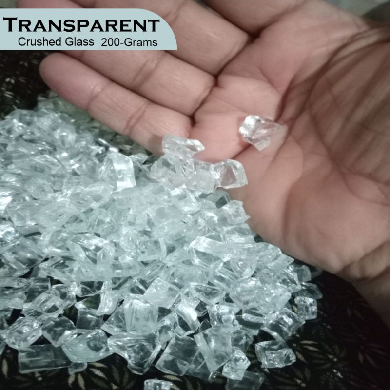 Crushed Glass 200g Pack Available in Different Colors