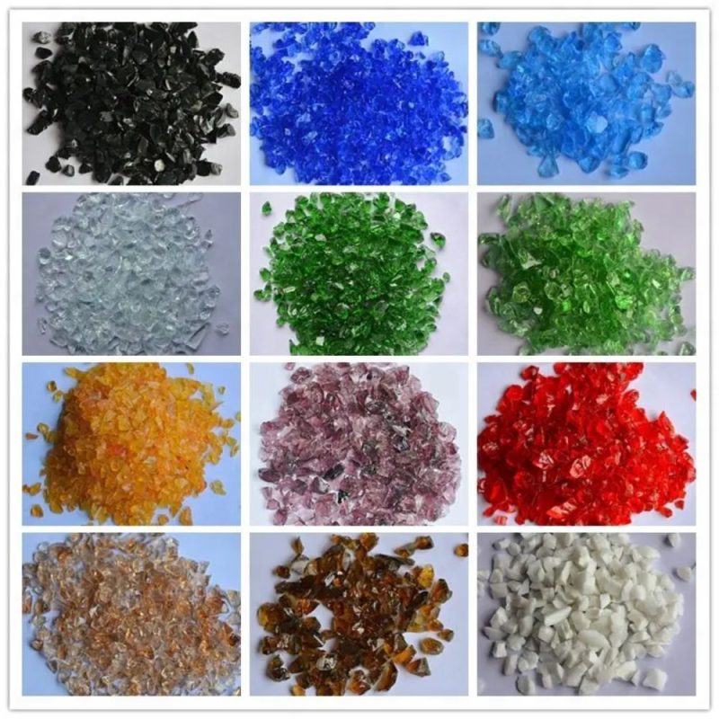 Crushed Glass 200g Pack Available in Different Colors
