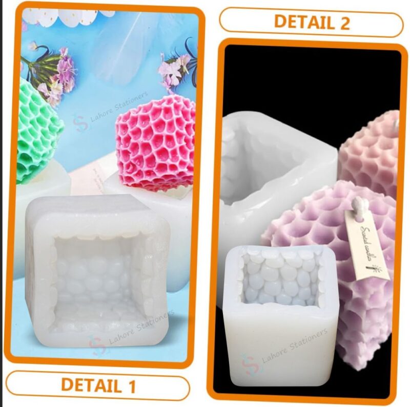 Honeycomb Cube Silicone Mold  Candle Soap & Resin DIY Craft Mold