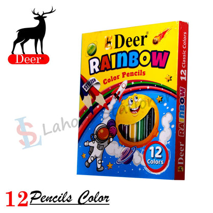 Deer Rainbow Color Pencils Half Pack of 12