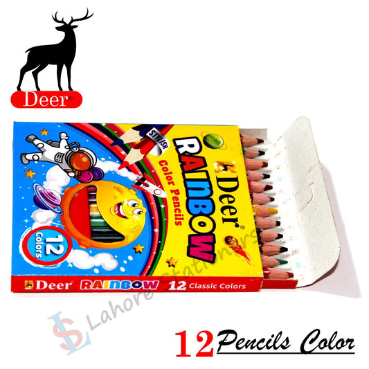 Deer Rainbow Color Pencils Half Pack of 12