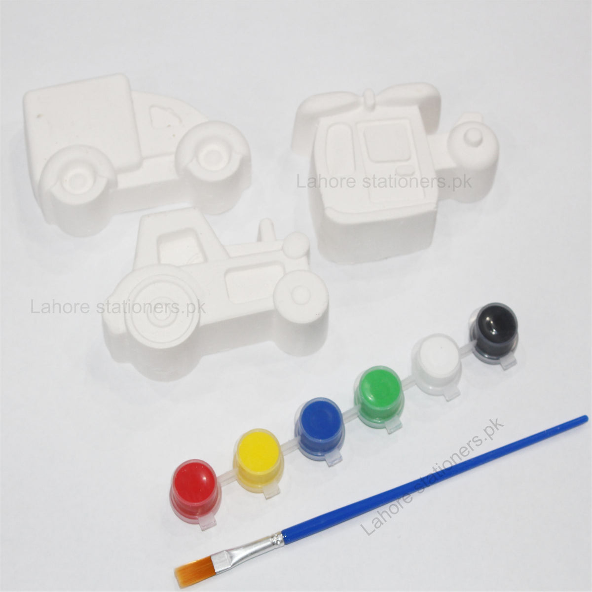 DIY Plaster Painting Kit with Acrylic Colors & Brushes  Kids Character Designs