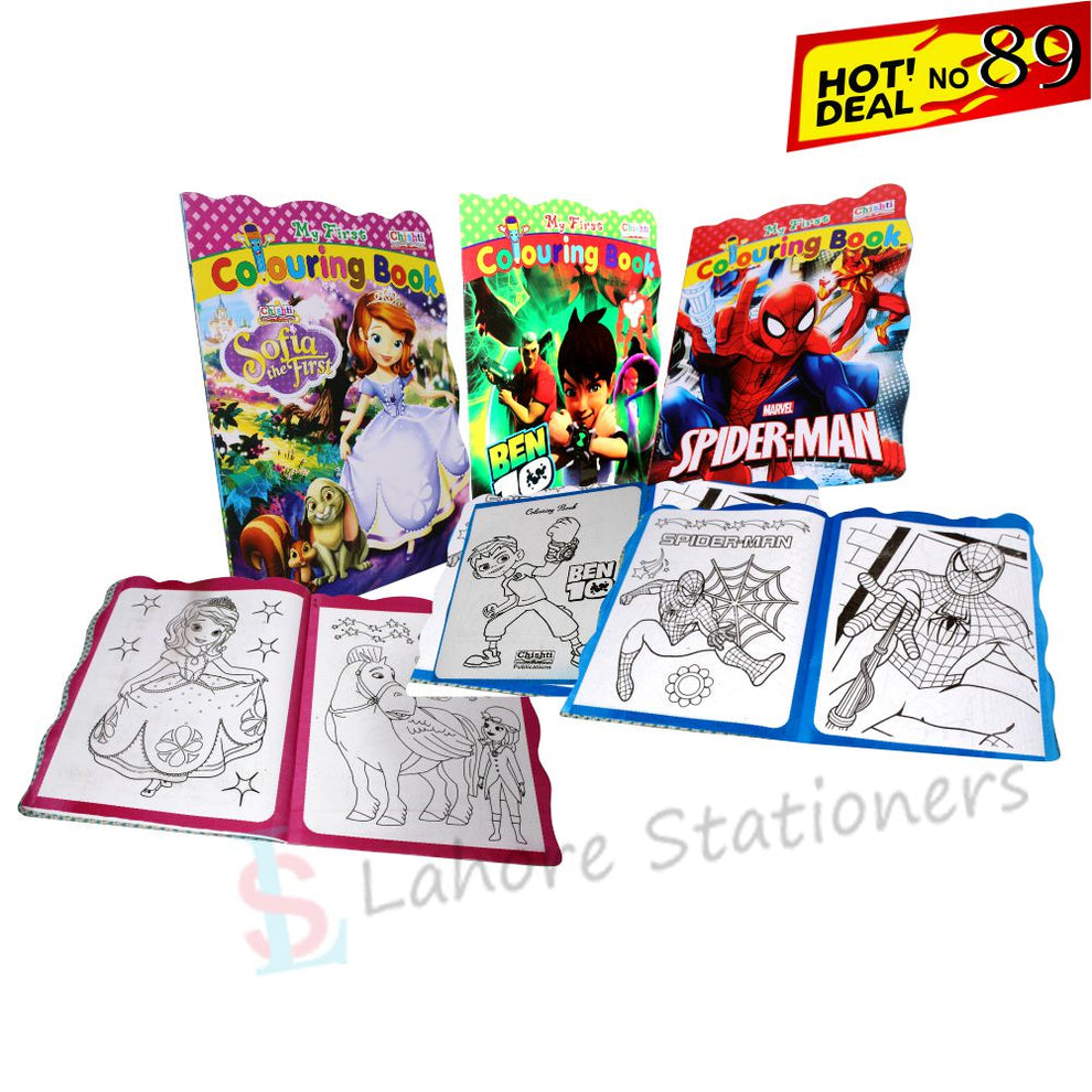 Deal 89 – Delightful Coloring Books Coloring Fun Set of 3 Books for Ki ...