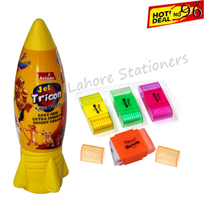 Deal 96 Bahadur 24 Colors Box + Dual Eraser Sharpener