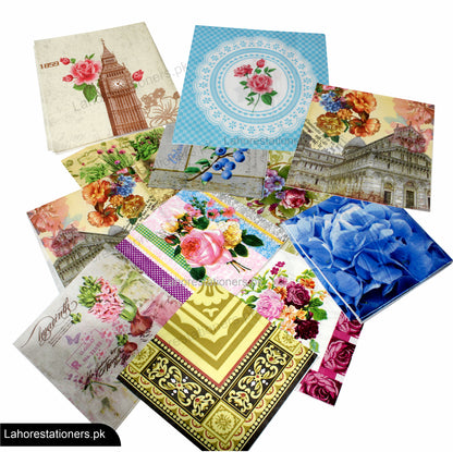 Decorative Decoupage Paper Napkins Crafting & DIY Projects