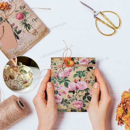 Decorative Decoupage Paper Napkins Crafting & DIY Projects