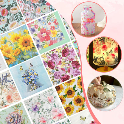 Decorative Decoupage Paper Napkins Crafting & DIY Projects