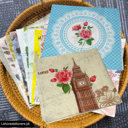 Decorative Decoupage Paper Napkins Crafting & DIY Projects