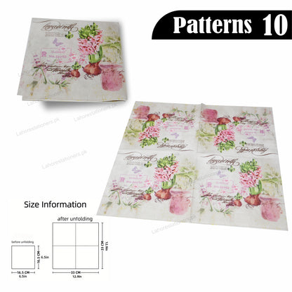 Decorative Decoupage Paper Napkins Crafting & DIY Projects