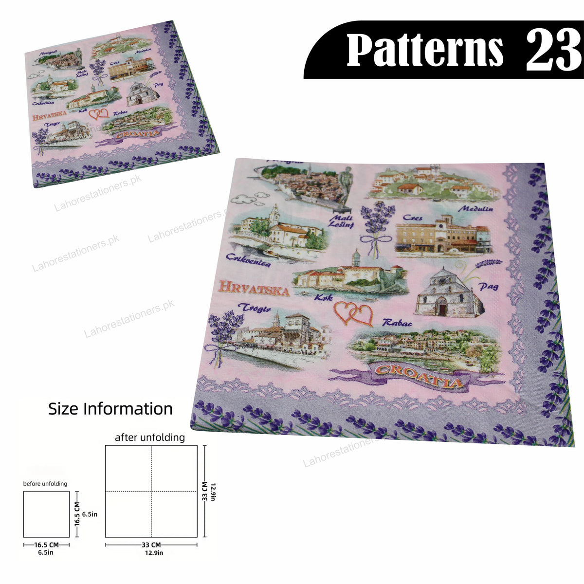 Decorative Decoupage Paper Napkins Crafting & DIY Projects
