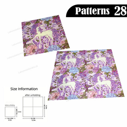 Decorative Decoupage Paper Napkins Crafting & DIY Projects