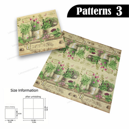 Decorative Decoupage Paper Napkins Crafting & DIY Projects