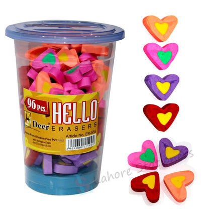 Deer Hello Eraser 96 Pcs Jar