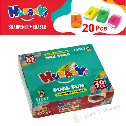 Deer Sharpener 2 in 1 Sharpener + Eraser Dual fun