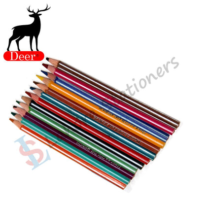 Deer Soft 12 Colors Pencils Medium Size