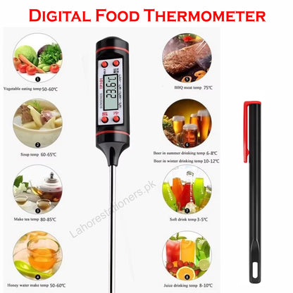 Digital Food Thermometer Instant Read Kitchen, BBQ, Meat & Candy Thermometer