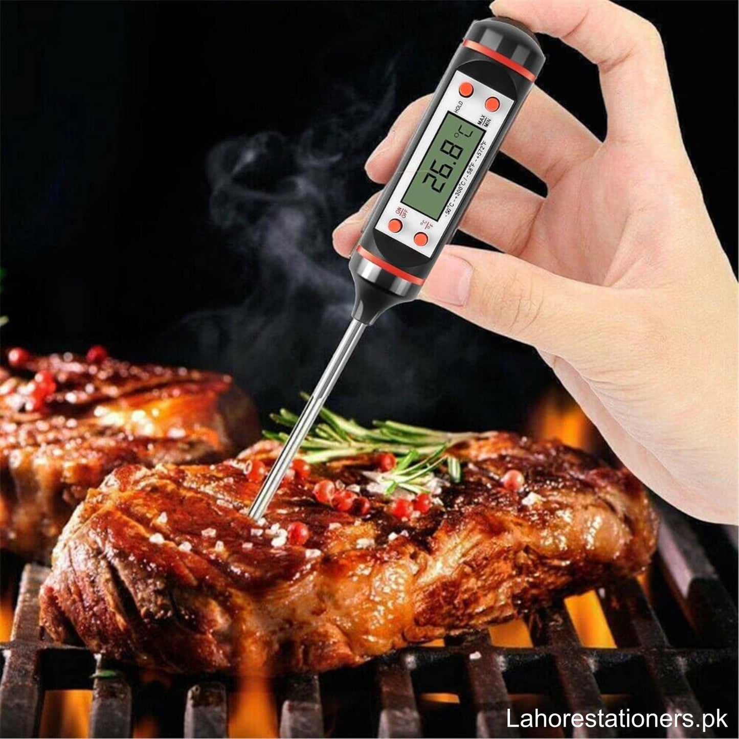 Digital Food Thermometer Instant Read Kitchen, BBQ, Meat & Candy Thermometer