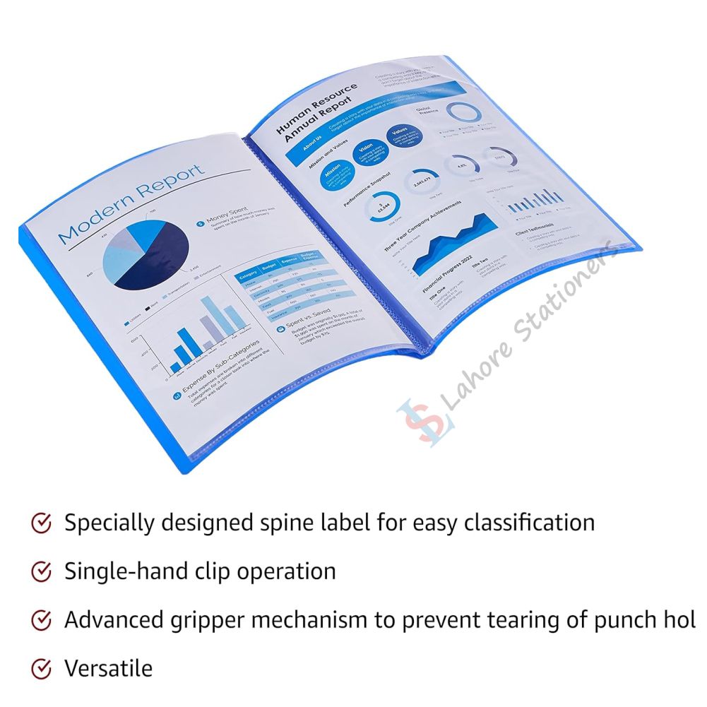 Display File and Folder Transparent Sleeves Pocket Display File