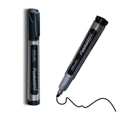 Dollar Permanent Marker Round & Cut Nib