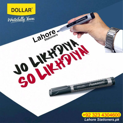 Dollar Permanent Marker Round & Cut Nib