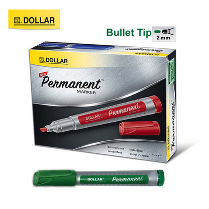 Dollar Permanent Marker Round & Cut Nib