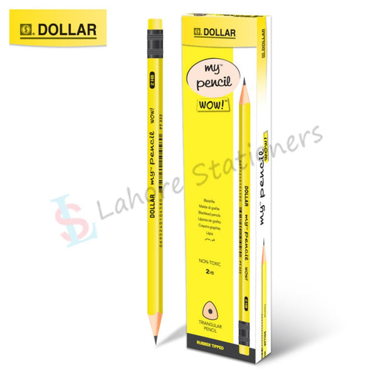 Dollar My Pencil WOW Pack of 12 Smooth Triangular Lead Pencils