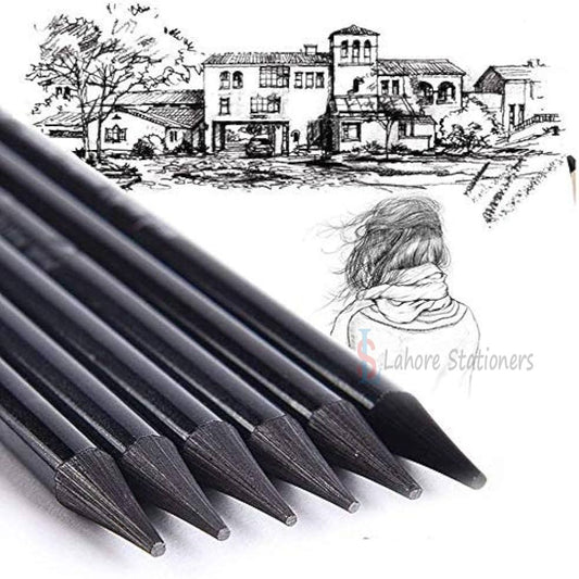 Art Woodless Graphite Pencils Set of 6 Professional Sketching & Portrait Drawing