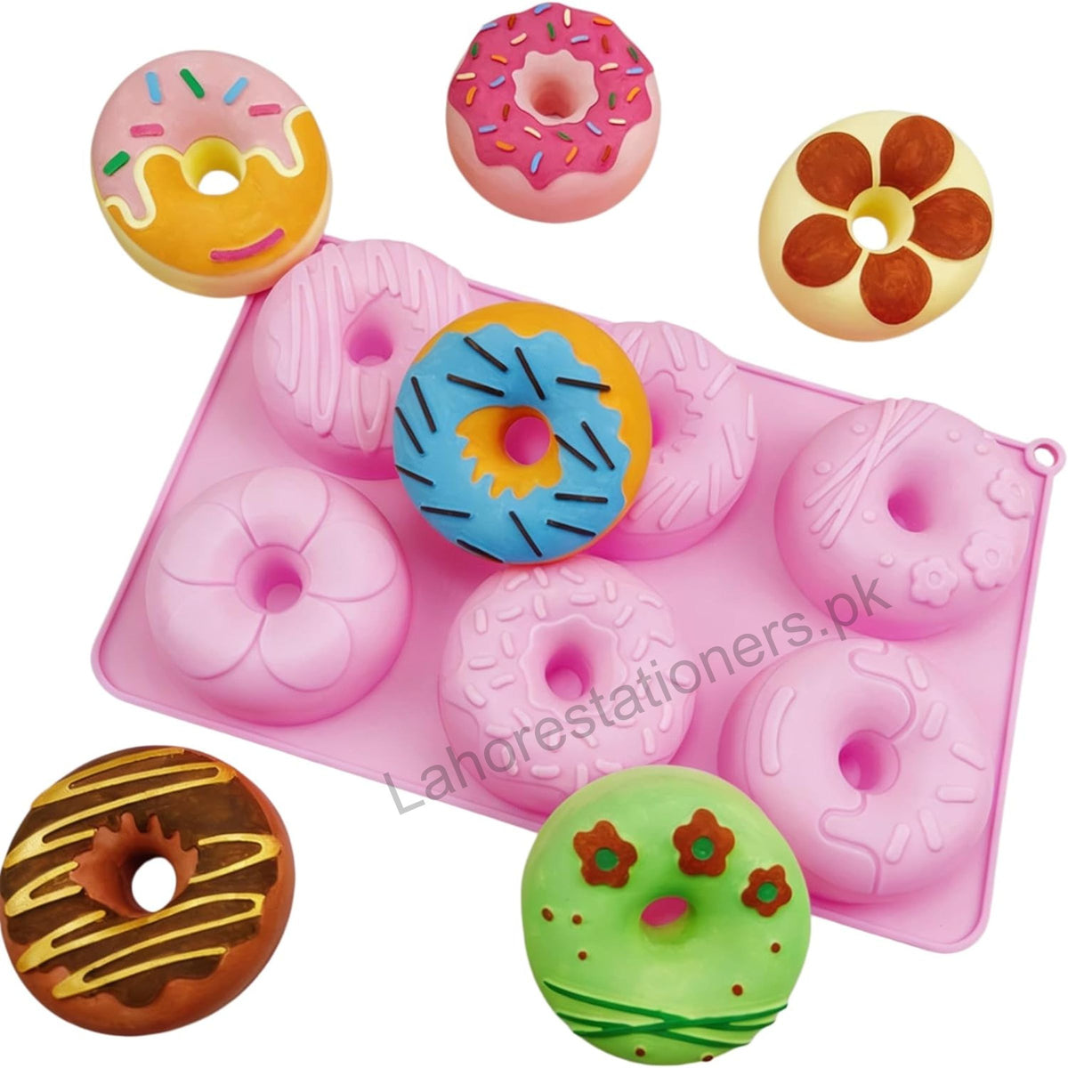 Kiddo Art Round Silicone Donut Mold – Chocolate, Cement, Concrete, Plaster & Crafts