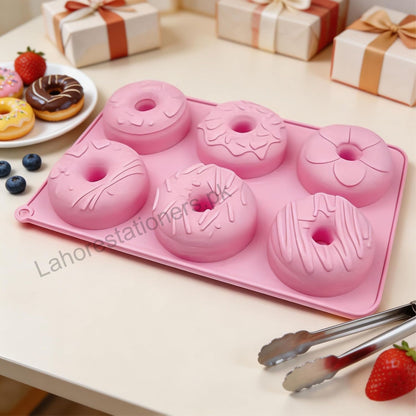Kiddo Art Round Silicone Donut Mold – Chocolate, Cement, Concrete, Plaster & Crafts