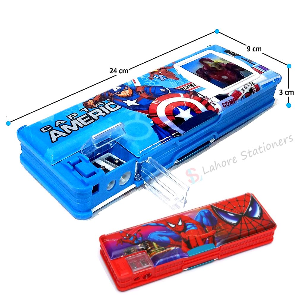 Boys Character Double & Dual Sharpener Geometry Box