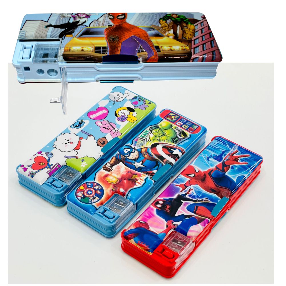 Boys Character Double & Dual Sharpener Geometry Box