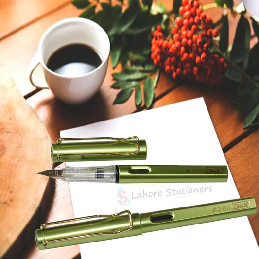 Dux 360 Luxury Fountain Pen High Quality Product. Body Color Light Green Single Piece