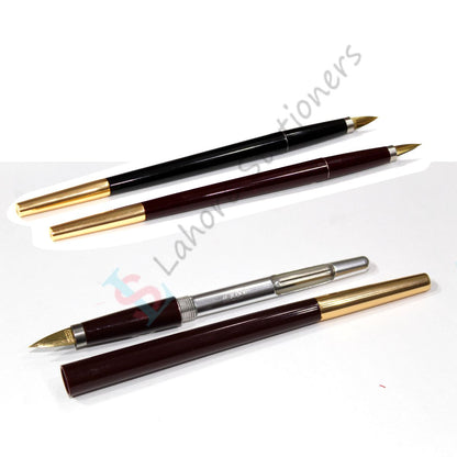 Dux Office Desk Long Pens Black & Maroon Pair