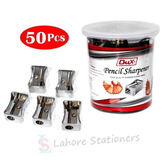 Dux Sharpener Silver Jar (Art No-503)50Pcs Sharpener