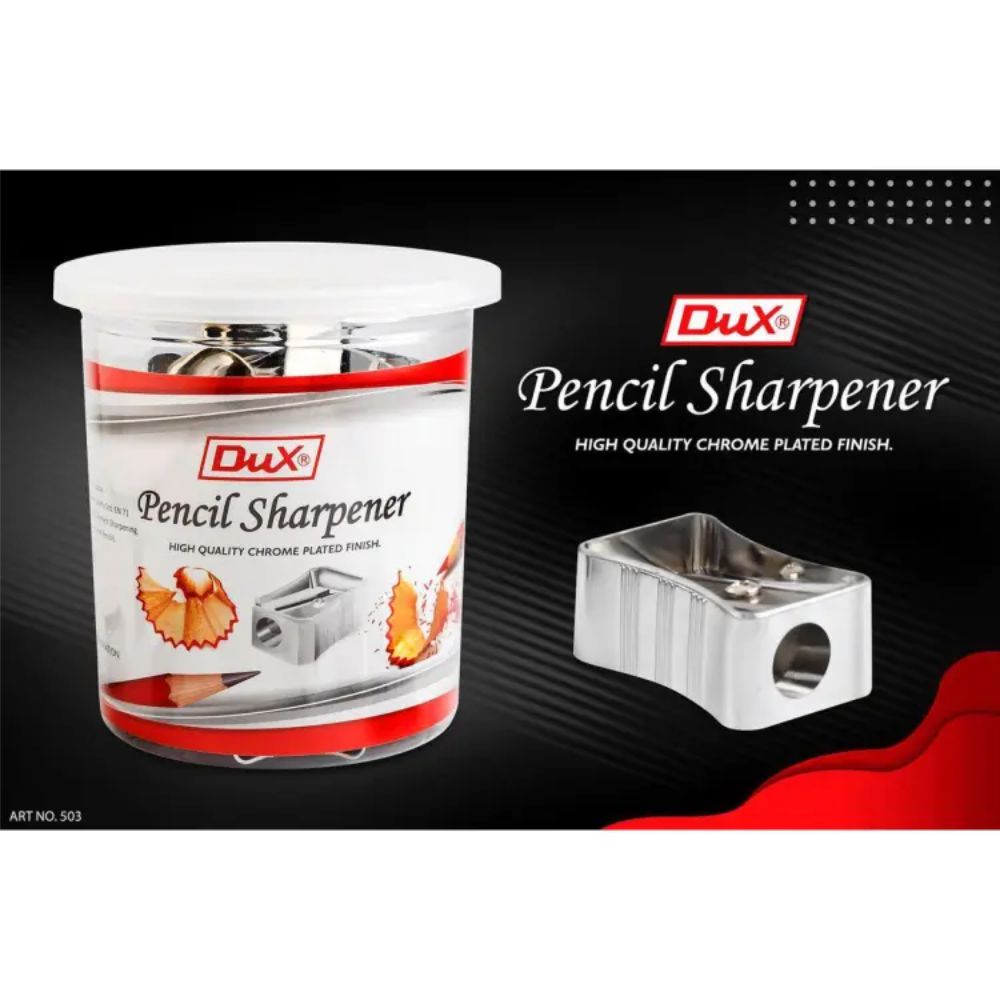 Dux Sharpener Silver Jar (Art No-503)50Pcs Sharpener