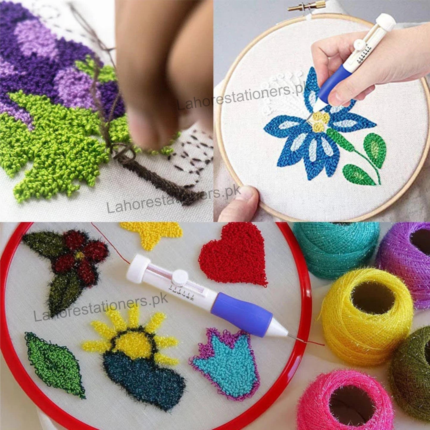 Magic Embroidery Pen Punch Needles Set Embroidery Kits