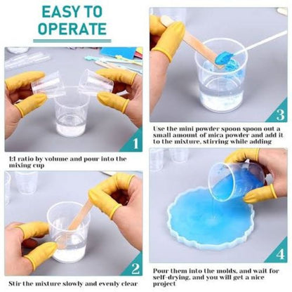 Epoxy Art Resin And Hardener Set For Craft Working 1000 gms Resin 500 gms Hardener