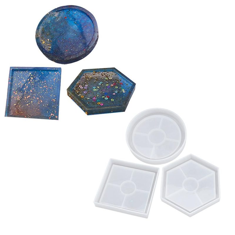 Silicone Epoxy Resin Molds Small size Hexagon Shapes