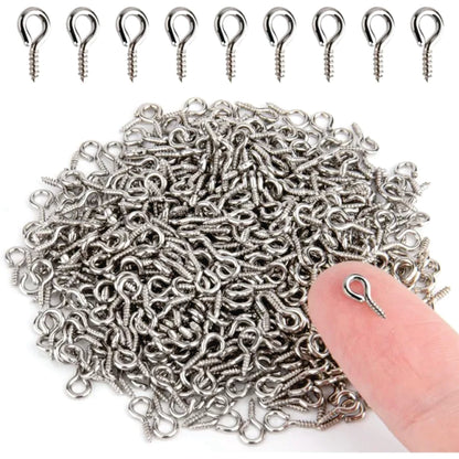 Mini Eye Pins Hooks for Keychains & Jewelry Making  Metal Screw Loops for Resin Crafts & DIY Projects