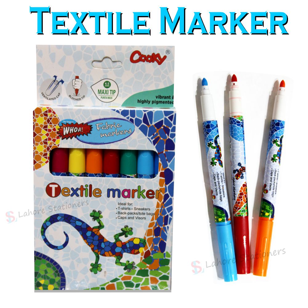 Textile Colors Marker 8 Pcs